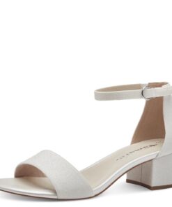 Tamaris Sandales à talons blanc Glam pour femme M2820142 39 EU - Mode et confort - Idéales pour le bureau et les événeme