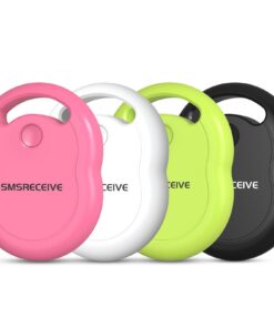 Air Tag Traceur Lot de 4 Noir, Tracker Bluetooth pour objetos de valeur, voyageurs, batteries remplaçables