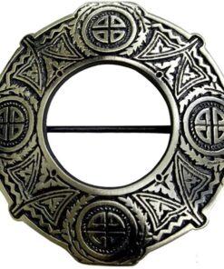 Broche à carreaux Kilts Boutique pour kilt écossais - Robe Highland et plaid - Finition antique