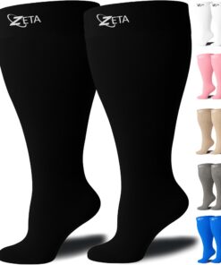 Pantyhose Zeta Wear Gradients Épaisses Évite Gonflements Douleurs Œdèmes, Confortables Pour Pieds Grands Taille Grande