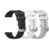 Bracelet Wanme Compatible Garmin Vivoactive 4S / Vivomove 3S / Venu 2S / Venu 3S, Silicone Souple pour Forerunner 265S /