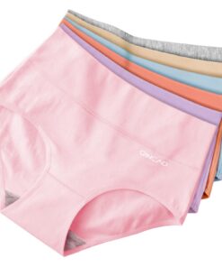 Culottes Femme QINCAO Pack de 6 – Taille Haute Coton Élastique Respirant et Doux – OEKO-TEX STANDARD 100 – Idéales pour