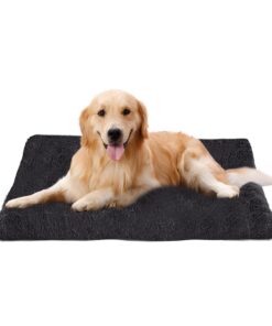 Ixydor Coussin en Peluche Anti-Stress pour Chien Grande Taille, L, 95 x 65 cm, Tapis Orthopédique Tapis Matelas Lit Chie