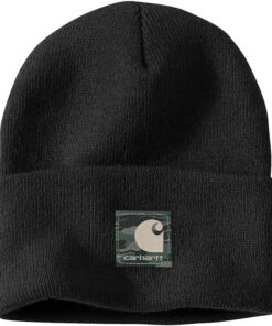 Carhartt Camouflage Beanie pour Bébé - Taille Unique - Patch Noir