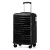 Valise Cabine British Traveller Noir 54x36.5x21.5 cm Rigide TSA 4 Roues 360