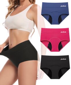 Gladbecke Culotte menstruelle coton femme lavable anti-fuite protection périodique OEKO-TEX STANDARD 100