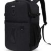 Bagage cabine ECOHUB pour Ryanair, Sac à dos voyage portable Femme/Homme 20L, Noir, Sous le siège, Recyclable PET