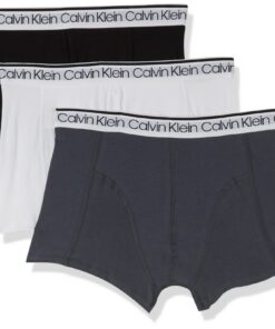 Calvin Klein Trunk Lot de 3 pour Homme - Taille Élégante - Confort Optimum - Polyester 100%