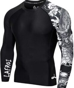 LAFROI - Maillot de corps à manches longues avec protection UPF 50+, pour homme activité outdoor - CLYYB