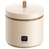 TOKIT Cuiseur à Riz Multifonctions 1,5L pour 1-3 Personnesavec Revêtement Céramique Antiadhésif (Beige)
