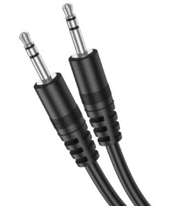 Oumida Câble Audio |5mm Mâle-Mâle Haute Qualité en Nylon Tressé, 1.2m pour Smartphone, Autoradio et Casque, Câble Audio