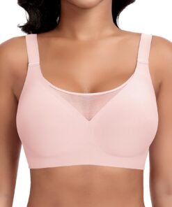 Soutien-gorge sans armature Ganado Push-up Push-up Bralette Dentelle Femme Col en V Sans Coutures Comfit