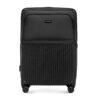 WITTCHEN Axis Grand Bagage Rigide Noir 76x51x27 cm Hybride ABS et Tissu Poche Frontale Verrou TSA Poignée à Rallonge Rou