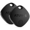 Atuvos Air Tag Traceur ATUVOS Air Tag Traceur Compatible avec l'app Localiser Apple, Localisateur Bluetooth pour Clés/Ba