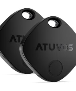Atuvos Air Tag Traceur ATUVOS Air Tag Traceur Compatible avec l'app Localiser Apple, Localisateur Bluetooth pour Clés/Ba