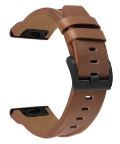 BRACELET DE REMplacement TRUMiRR POUR GARMIN FENIX 8 43MM, 7S, 6S, 5S | CUIR VÉRITABLE 20MM QUICK FIT | COMPATIBLE EPIX