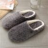 Pantoufles pour Femmes Gris Louanges de la Marque Douces pour la Maison avec Focus sur le Coton et la Comfortabilité 38