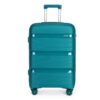 Kono Valise Cabine Rigide Turquoise pour Voyage en Polypropylène avec Roues et Serrure TSA