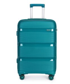 Kono Valise Cabine Rigide Turquoise pour Voyage en Polypropylène avec Roues et Serrure TSA