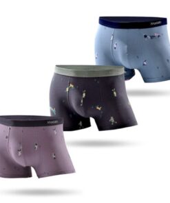 Boîte JianJud Sous-vêtement Homme Pack de 3 - Slip Homme Cotton Doux - Taille E,3XL - Aucune Griffe