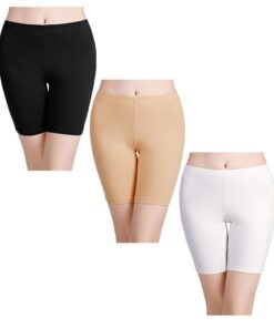 Panty Coton Cycliste Wirarpa Femme Long Culottes Boxer Shorty Legging Boxer Caleçon Lot de 3 - Ergonomique et Confortabl