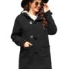Yuson Femme Veste d'hiver Polaire Global Recycled Standard Manches Longues Coat Boutons Corne Zippé Poche chaud