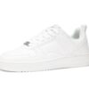 Baskets mode femme tennis blanches basses en cuir avec strass brillants pour soirée chic et confortables 37EU