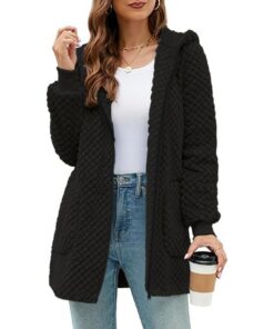 ABINGOO Veste Polaire Femme Doux Peluche Zippé Automne Hiver