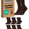 [Vitasox chaussettes affaires coton homme sans élastique sans couture unies OEKO-TEX STANDARD 100] + [Chaussettes en cot