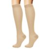 Chaussettes de Contention Hautes Montantes Respirantes pour Femme et Homme - Grande Taille - Circulation Sanguine - Spor