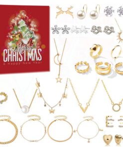 Hifot Calendrier de l'avent Bijoux 2025 Femmes Ado Fille | Surprises Daily | Cadeaux Noël Familiales | Bijoux Accessoire