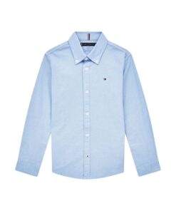 Tommy Hilfiger Chemise Garçon Stretch Enfant École.Mode Élégant Polyester Stretch 100% Taille S