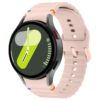Bracelet Wanme pour Samsung Galaxy Watch 7 - Silicone Sport 20mm - Rose,Compatibilité Samsung Galaxy Watch 7/FE/6/5/4 40