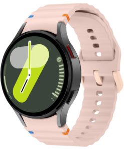 Bracelet Wanme pour Samsung Galaxy Watch 7 - Silicone Sport 20mm - Rose,Compatibilité Samsung Galaxy Watch 7/FE/6/5/4 40