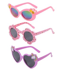 Hifot Mignonnes Lunettes de Soleil Licorne pour Enfants Mode Extérieure