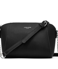 David Jones Sac Bandoulière Femme Trapèze Cuir PU Mode Élégant Shopping Tendance