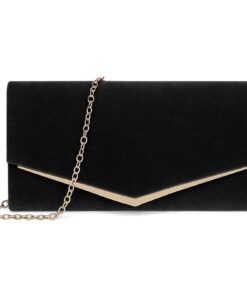 BAIGIO Pochette de Soirée Élégante pour Femmes Sac à main Cocktail d’or Sac de Mariage