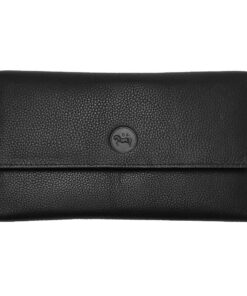 LOLUNA Compagnon de Voyage Multifonction Noir - Idée Cadeau Noël, Anniversaire, Fête - Porte Chéquier, Carte, Monnaie et