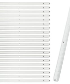 Kunjocy Lot de 10 paires de glissières de tiroir en plastique rainurées - Cuisine et chambre à coucher - Meilleure longu