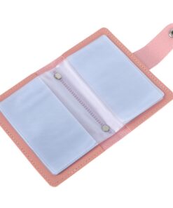 Valicaer Porte-Cartes pour Femmes et Hommes en PU Cuir avec Protection, 24 Divseurs pour Cartes Bancaires et Identité (R