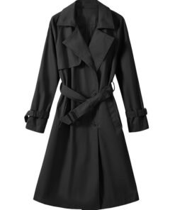 Vancavoo Trench Coat Femme Automne Hiver Classique Blazer Manteau Global Recycled Standard