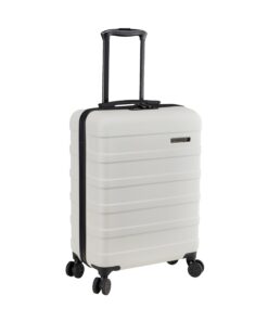 Cabin Max Valise Bagage à Main 55x35x25 cm, Léger, Coque Rigide, 4 Roues, Serrure à 3 Chiffres (Blanc, Air France, KLM)