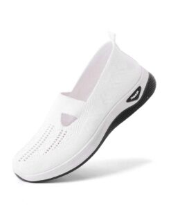 NAFING Chaussures Orthopédiques Femme Amortissement Accru Soulagement des Pieds Respirantes Antidérapante De Marche