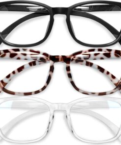 Lunettes de jeu Gaoye bloquant la lumière bleue – lunettes de vue carrées tendance, lunettes anti-UV, sur ordinateur pou