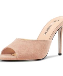 Castamere Sandales à Talon Aiguille 10cm Femme Bureau Casual Slip-on Mules