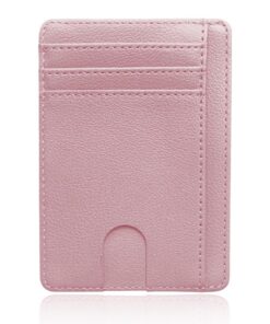 VOMZIKL Portefeuille Femme Sécuritaire, Protection RFID, Porte Carte Bancaire