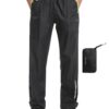 KUTOOK Pantalon de Pluie Imperméable Réfléchissant pour Hommes - Randonnée et Cyclisme - Taille S-4XL