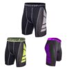 Rivccku 3 Shorts de Compression Homme en élasthanne pour Course à Pied et Éntrainement Athlétique - Idéal pour les Sport
