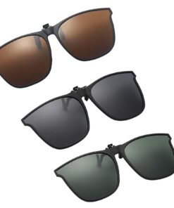 Agogue 3 Pièces Clips Lunettes de Soleil pour Femmes - Conduite, Mode, Activités Extérieures