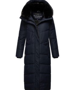 Manteau d'hiver chaud matelassé extra long Navahoo pour femme qui attire tous les regardsXS-5XL